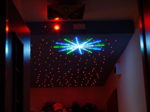 natthimlen stjärnor ljusa optiska fibrer Belysning LED Halogen Polen